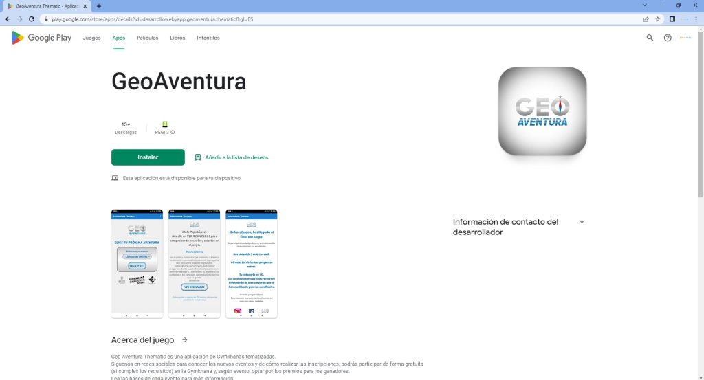 App GeoAventura